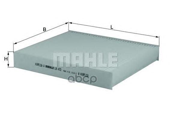 

Фильтр салонный KNECHT/MAHLE LA472