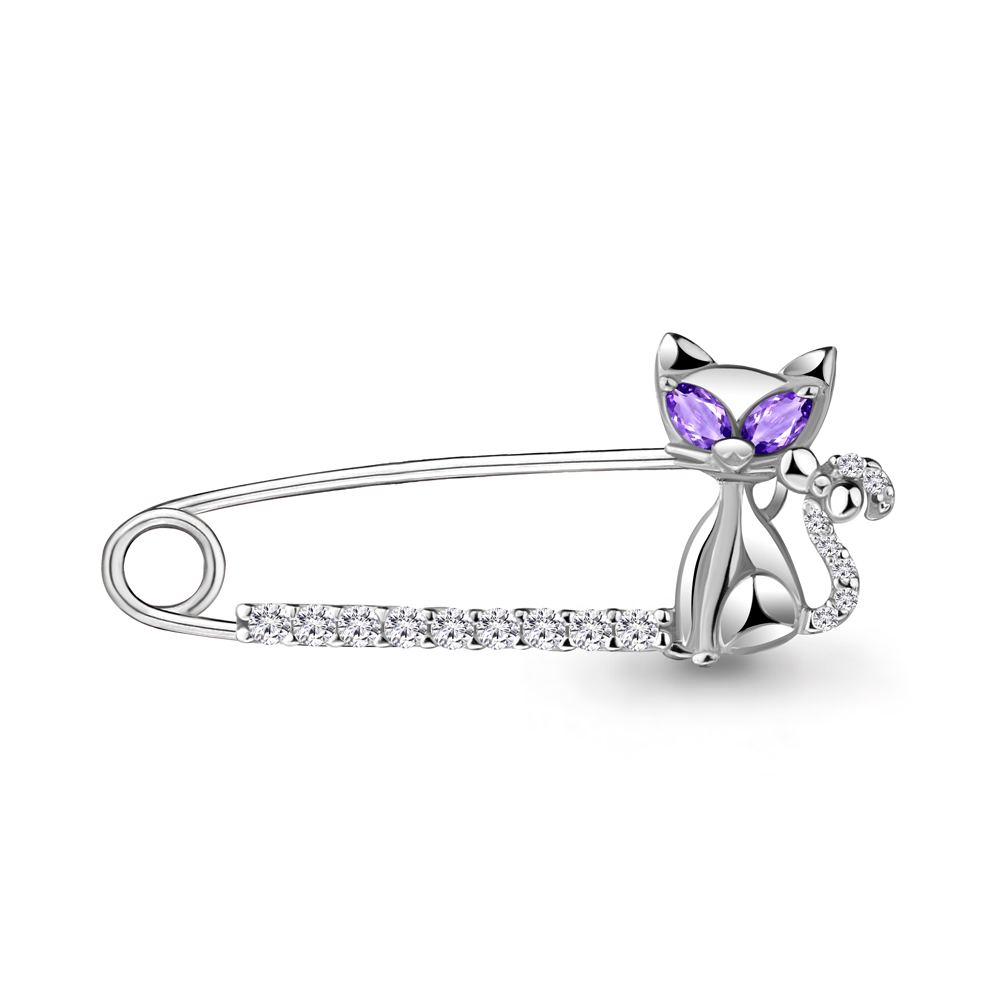 

Брошь из серебра с фианитом Aquamarine Aquamarine 72631Д_925_р, 72631Д_925_р