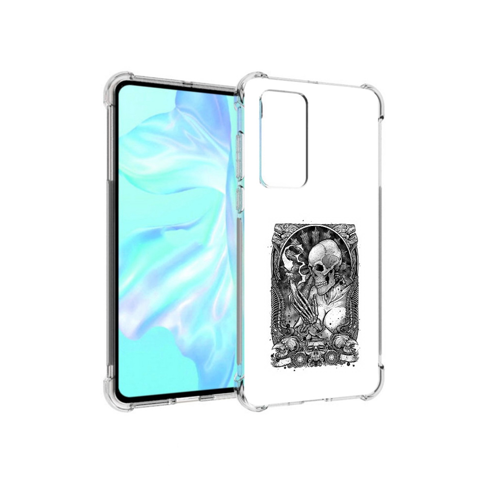 

Чехол MyPads Tocco для Huawei P40 девушка скелет, Прозрачный, Tocco