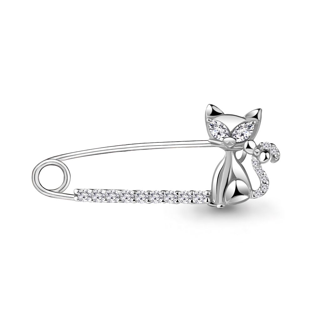 

Брошь из серебра с фианитом Aquamarine Aquamarine 72631А_925_р, 72631А_925_р