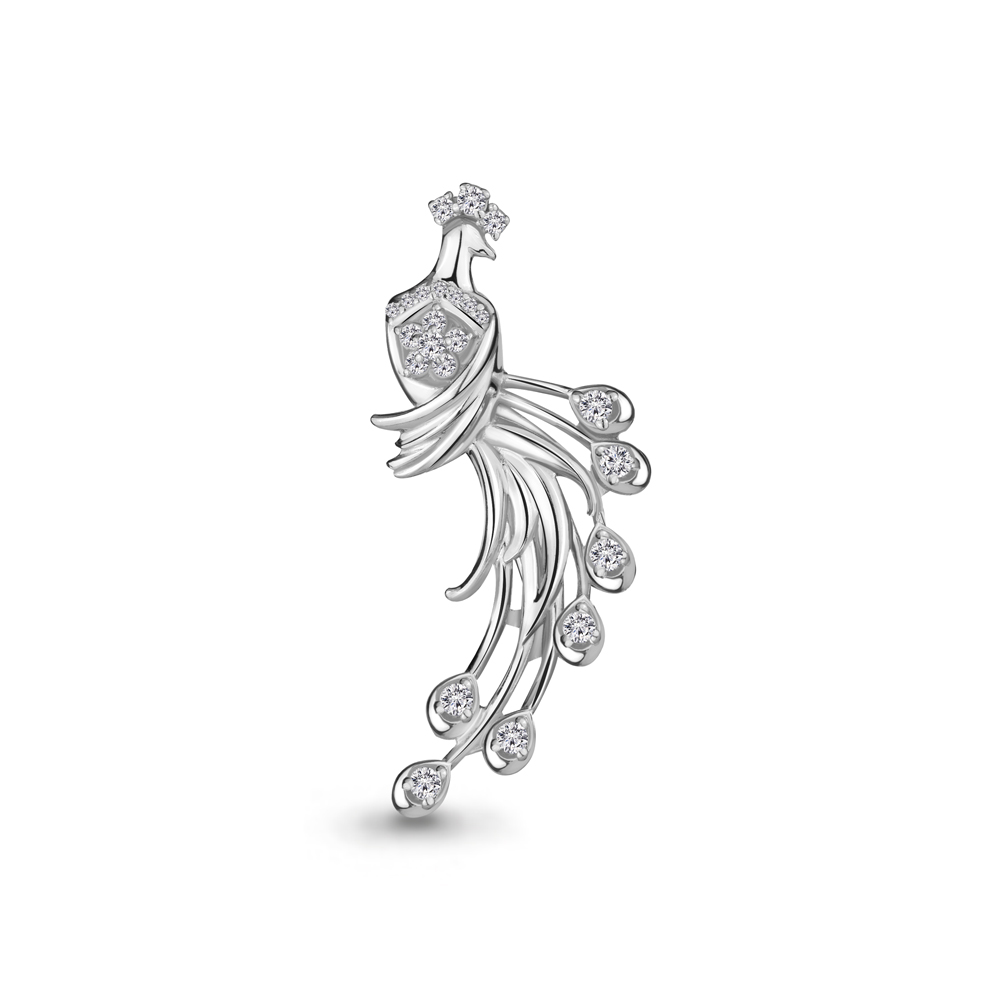

Брошь из серебра с фианитом Aquamarine Aquamarine 72616А_925_р, 72616А_925_р
