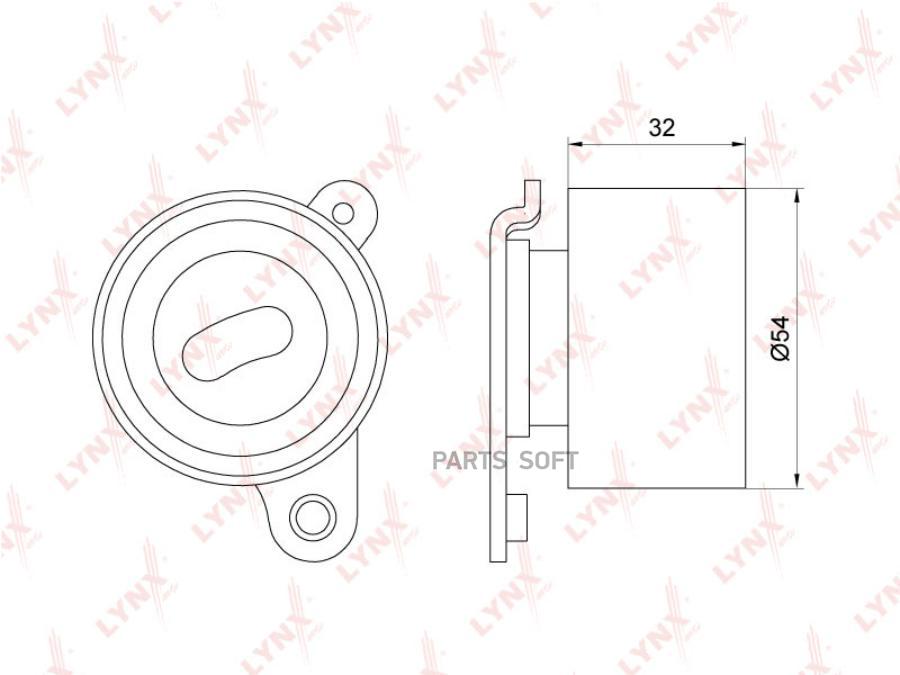

LYNXAUTO PB-1118 Ролик ремня ГРМ TOYOTA MARK II/CHASER/CRESTA90/100 2.0 1992 = 1шт