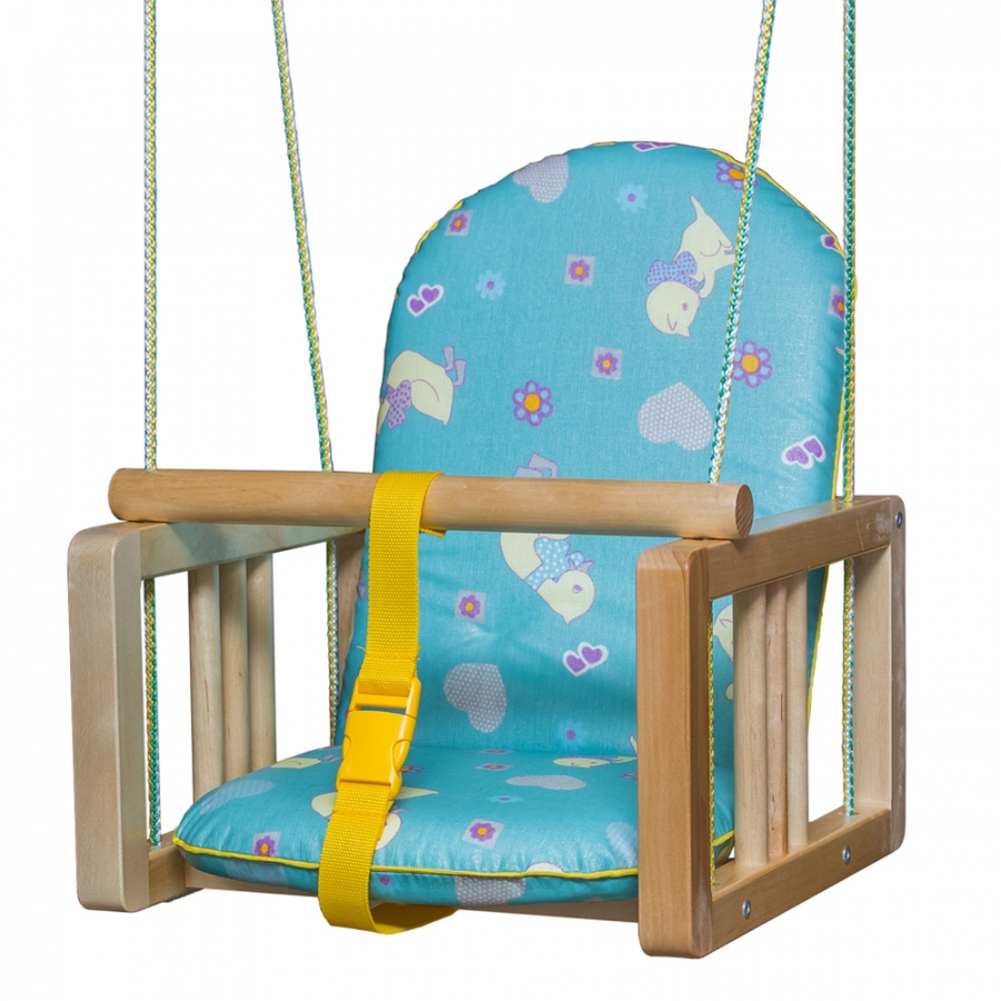 Качели деревянные подвесные Гном Утки/зеленые, мягкое сиденье сиденье для унитаза с крышкой 43×37 см мягкое серый рисунок микс