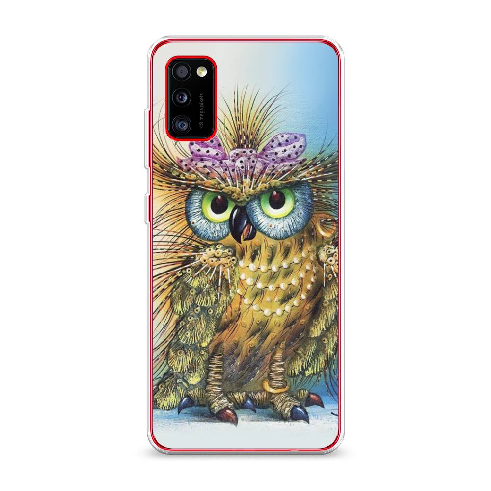 

Чехол на Samsung Galaxy A41 "Модная сова", Коричневый;голубой, 2100450-1