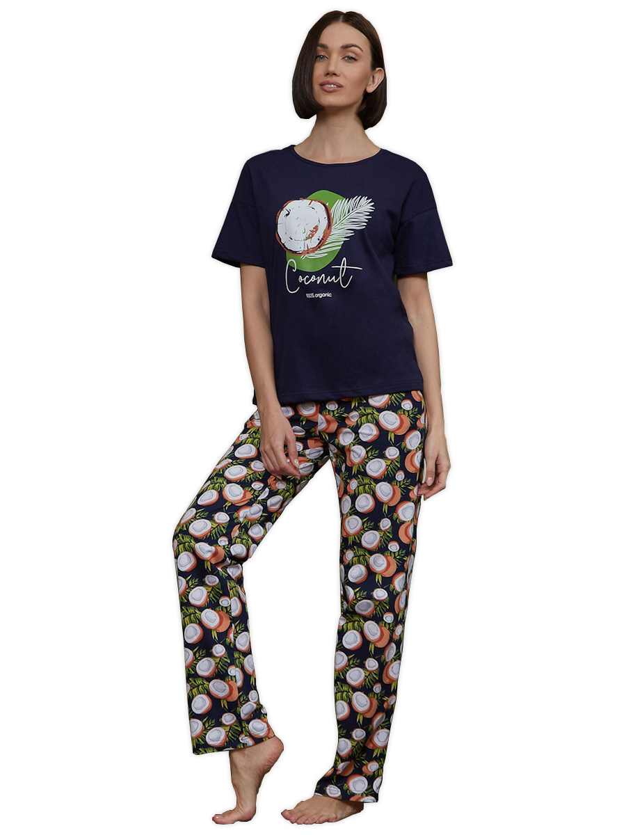 

Пижама женская Jolie Femme J067/036/ко синяя 52, J067/036/ко