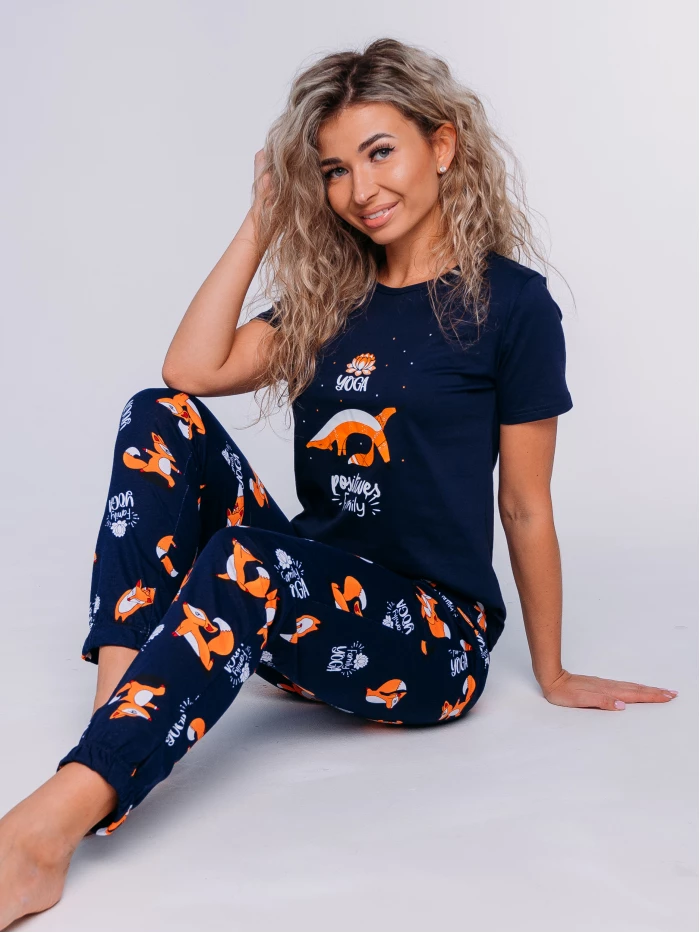 

Пижама женская Cool Look Йога-Б синяя 44 RU, Синий, Б-9