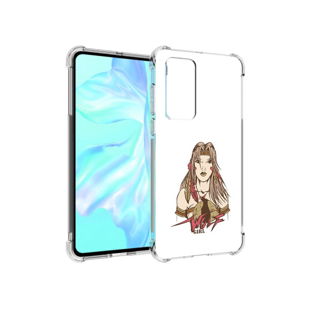 

Чехол MyPads Tocco для Huawei P40 девушка волк, Прозрачный, Tocco