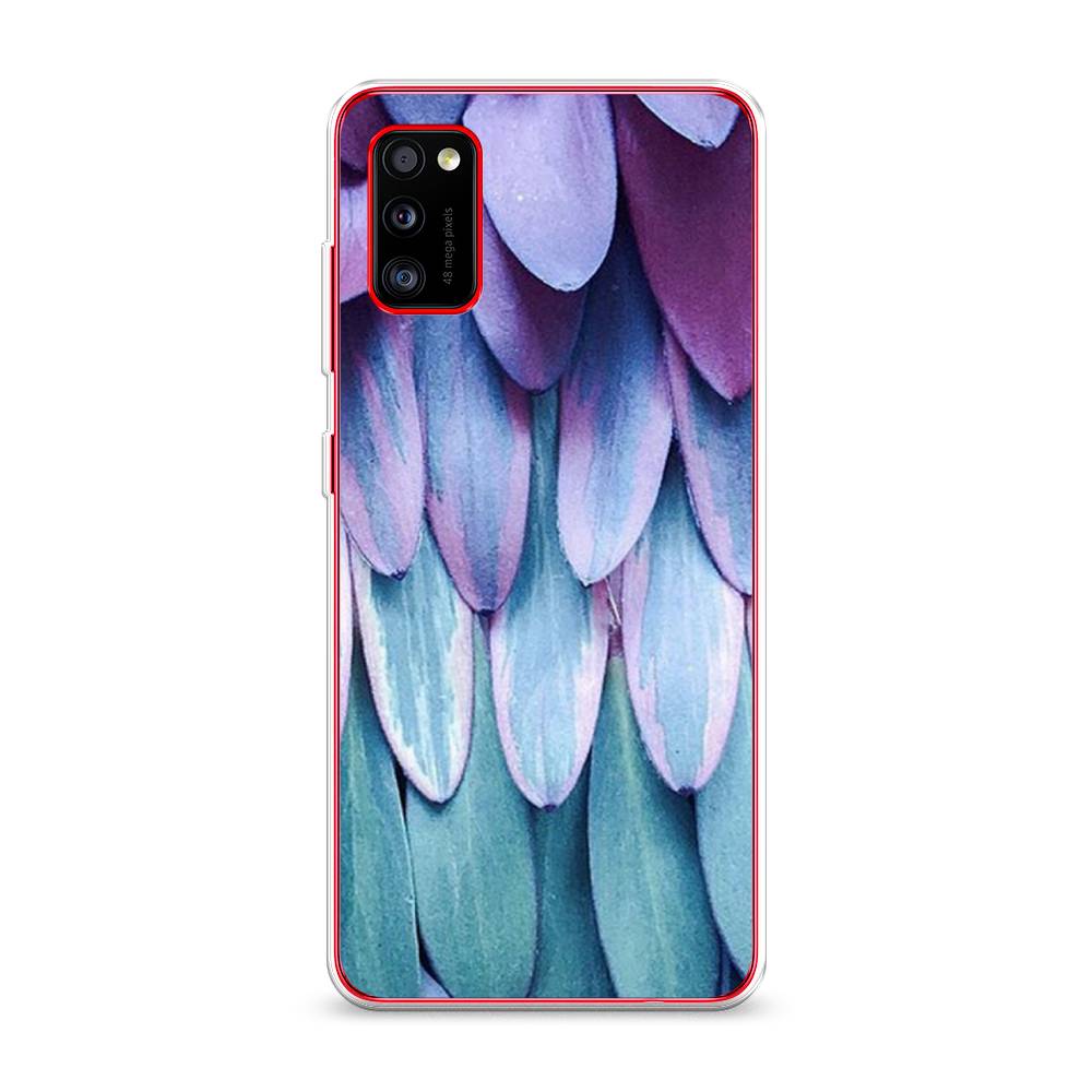 

Чехол на Samsung Galaxy A41 "Синее перо", Фиолетовый;голубой, 2100450-3