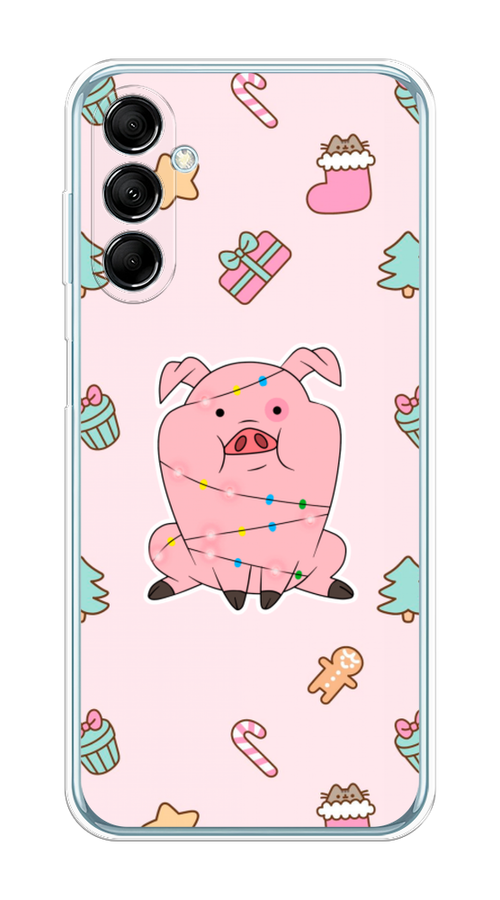 

Чехол на Samsung Galaxy M14 5G "Розовая свинка", Розовый;зеленый, 2108150-5