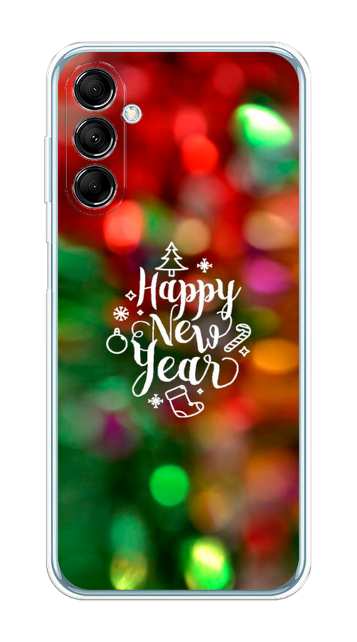 

Чехол на Samsung Galaxy M14 5G "Новый Год на елке", Зеленый;красный;желтый, 2108150-5