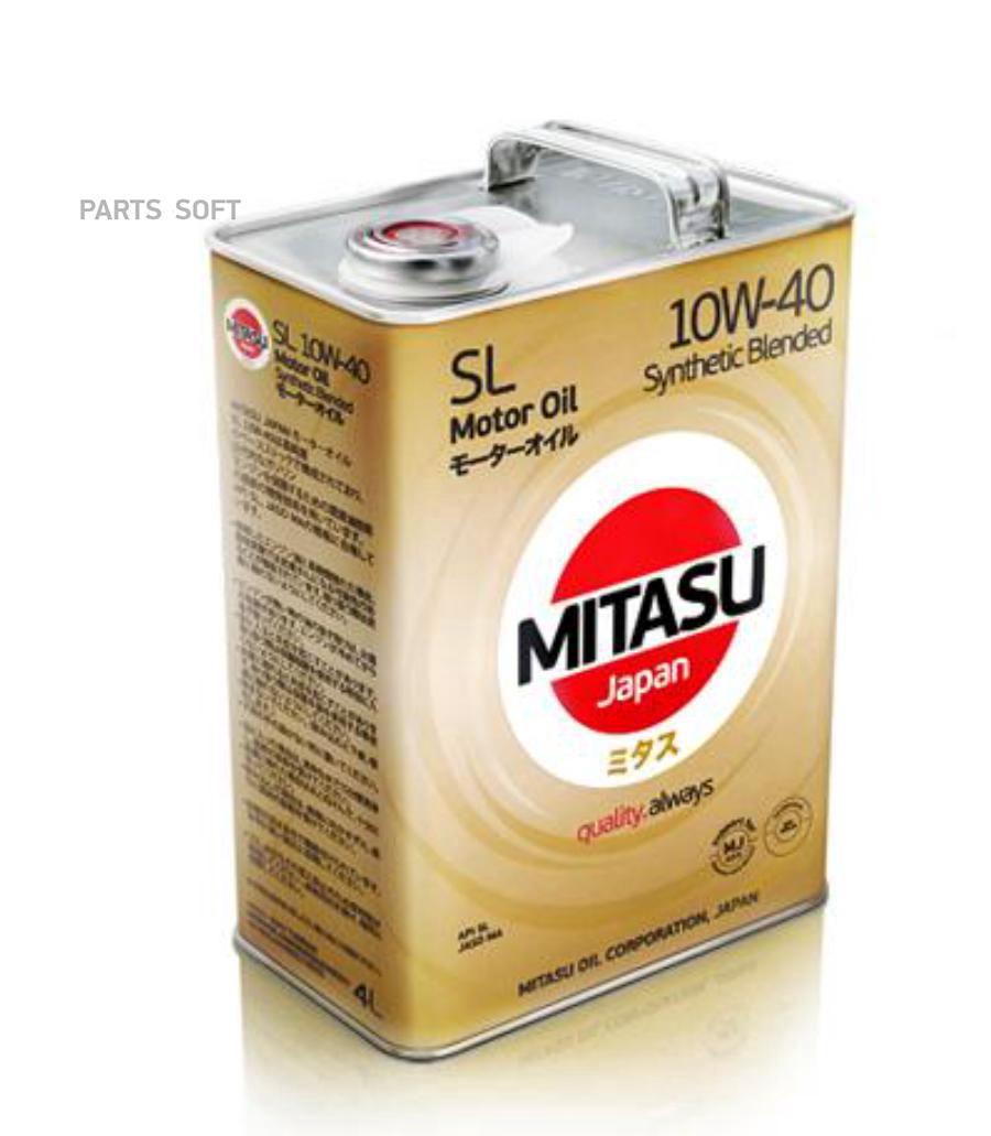 MITASU MOTOR OIL SL 10W-40 Synthetic Blended (4л)