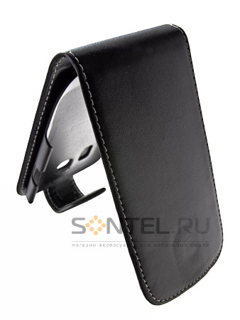 фото Чехол-книжка clever case для samsung s5570 черный