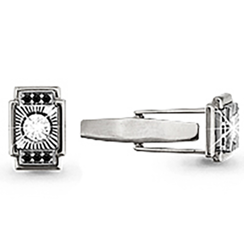 

Запонки из серебра с фианитом Aquamarine Aquamarine 72504Ч_925_р, 72504Ч_925_р