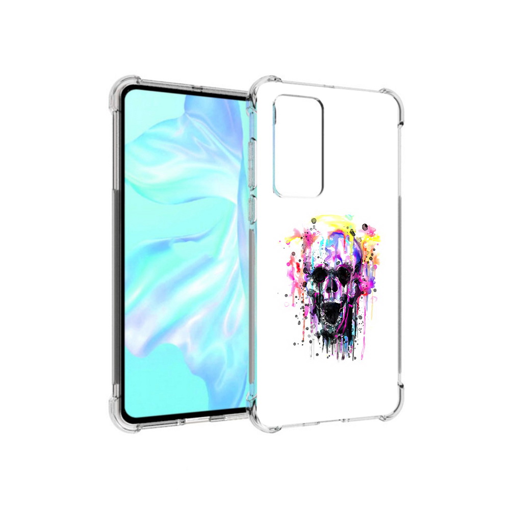 

Чехол MyPads Tocco для Huawei P40 граффити череп, Прозрачный, Tocco