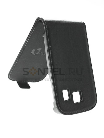 фото Чехол-книжка clever case ultraslim premium для samsung s3850 corby ii чёрный