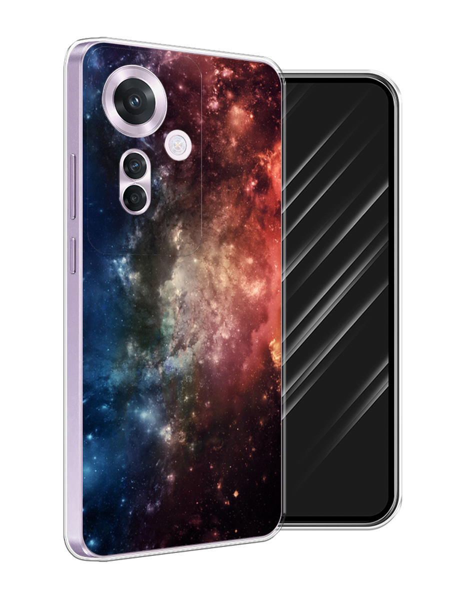 

Чехол Awog на Oppo Reno 11F "Космос", Синий;бежевый;красный, 2516650-1