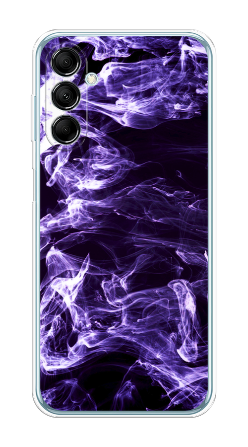 

Чехол на Samsung Galaxy M14 5G "Фиолетовый дым", Фиолетовый;белый;черный, 2108150-3