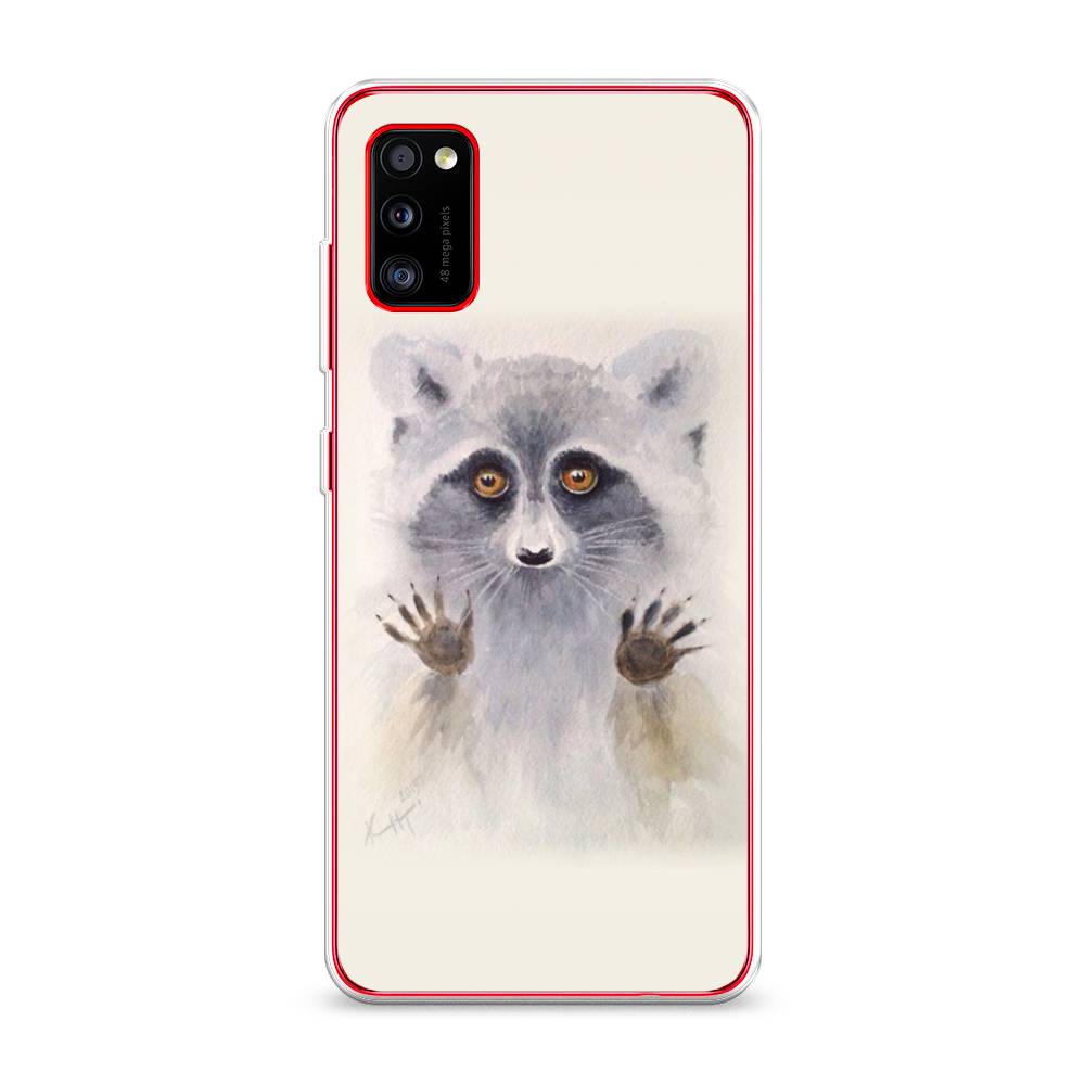 

Чехол для Samsung Galaxy A41 "Енот за стеклом", Бежевый;серый, 2100450-4