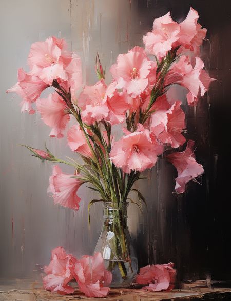 

Алмазная мозаика на подрамнике Гладиолус, 70x50 см, 30 цветов, 64843, ПРА-364