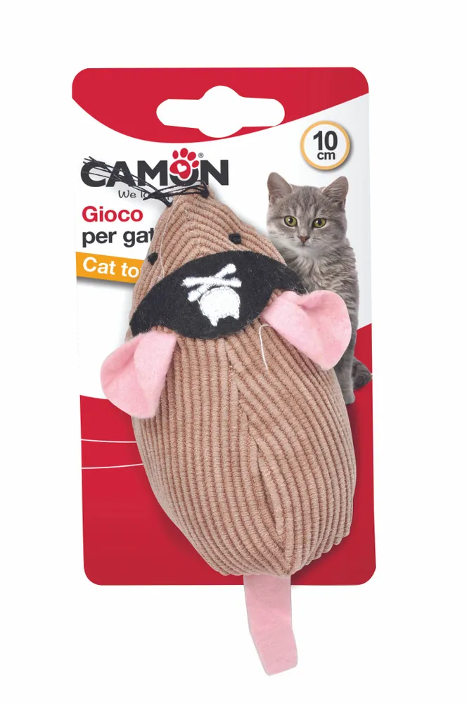 

Игрушка для кошек Camon Мышь-пират, 10 см
