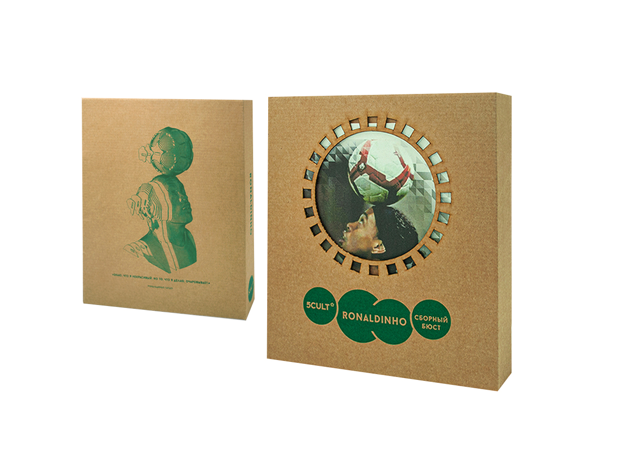 Пазлы 3D 5cult конструктор из картона Рональдиньо