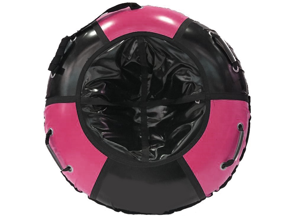 Санки-ватрушки Мистер Вело Practic, черно-розовый, 105 см