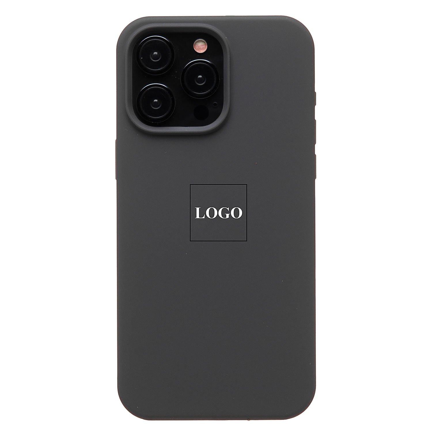

Чехол для iPhone 15 Pro Max силиконовый Soft Touch <темно-серый> (премиум)