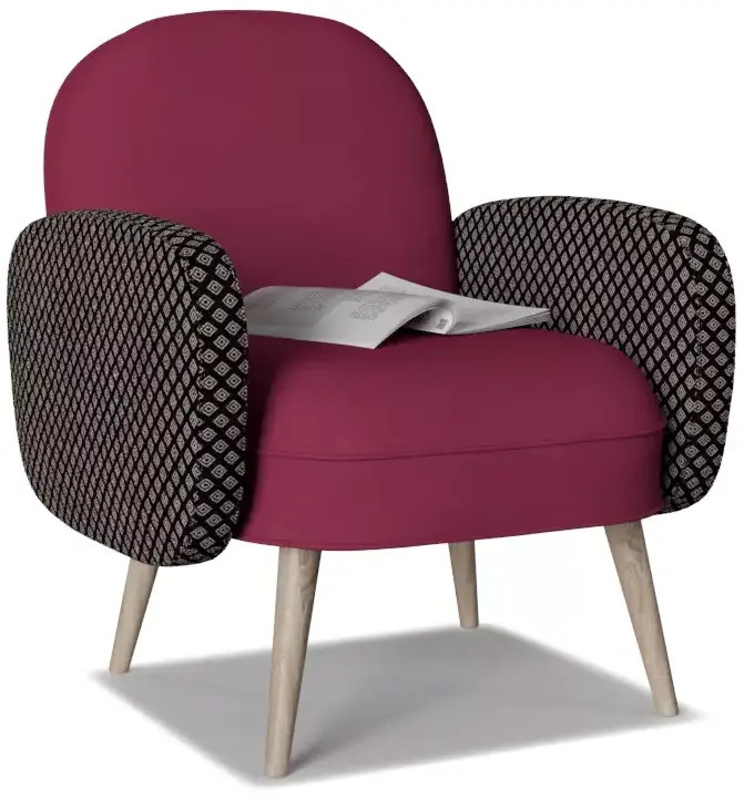 

Кресло Smart Бержер 11 Красный,Черный, Бербер 11