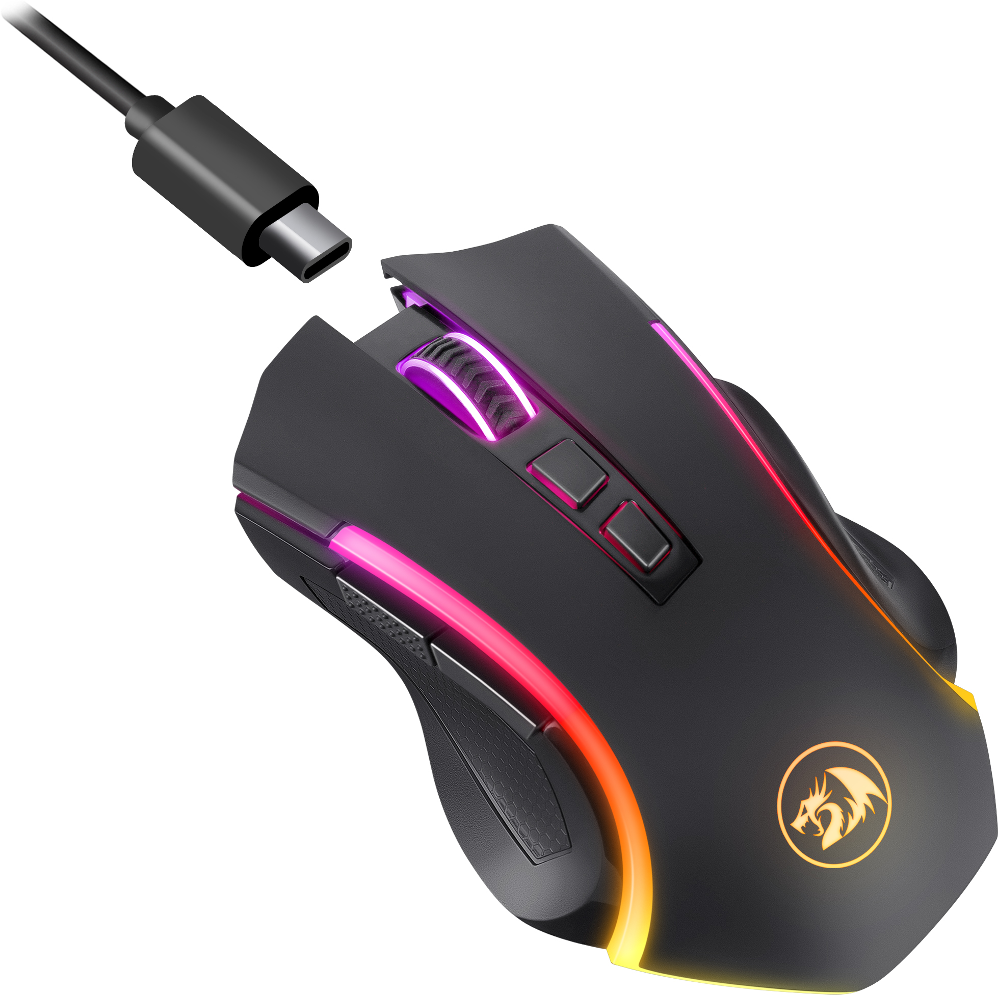 Беспроводная мышь REDRAGON Griffin wireless RGB, 4000 DPI