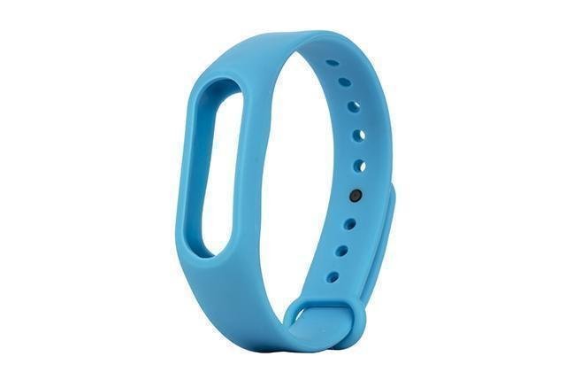 фото Ремешок силиконовый для фитнес трекера xiaomi mi band 2 (blue) nobrand