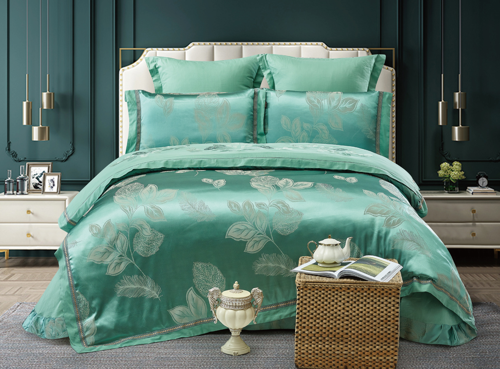 

Постельное белье Cristelle Евро TJ113-59 код1093, Жаккард, 50x70 и 70x70, TJ113-59 код1093