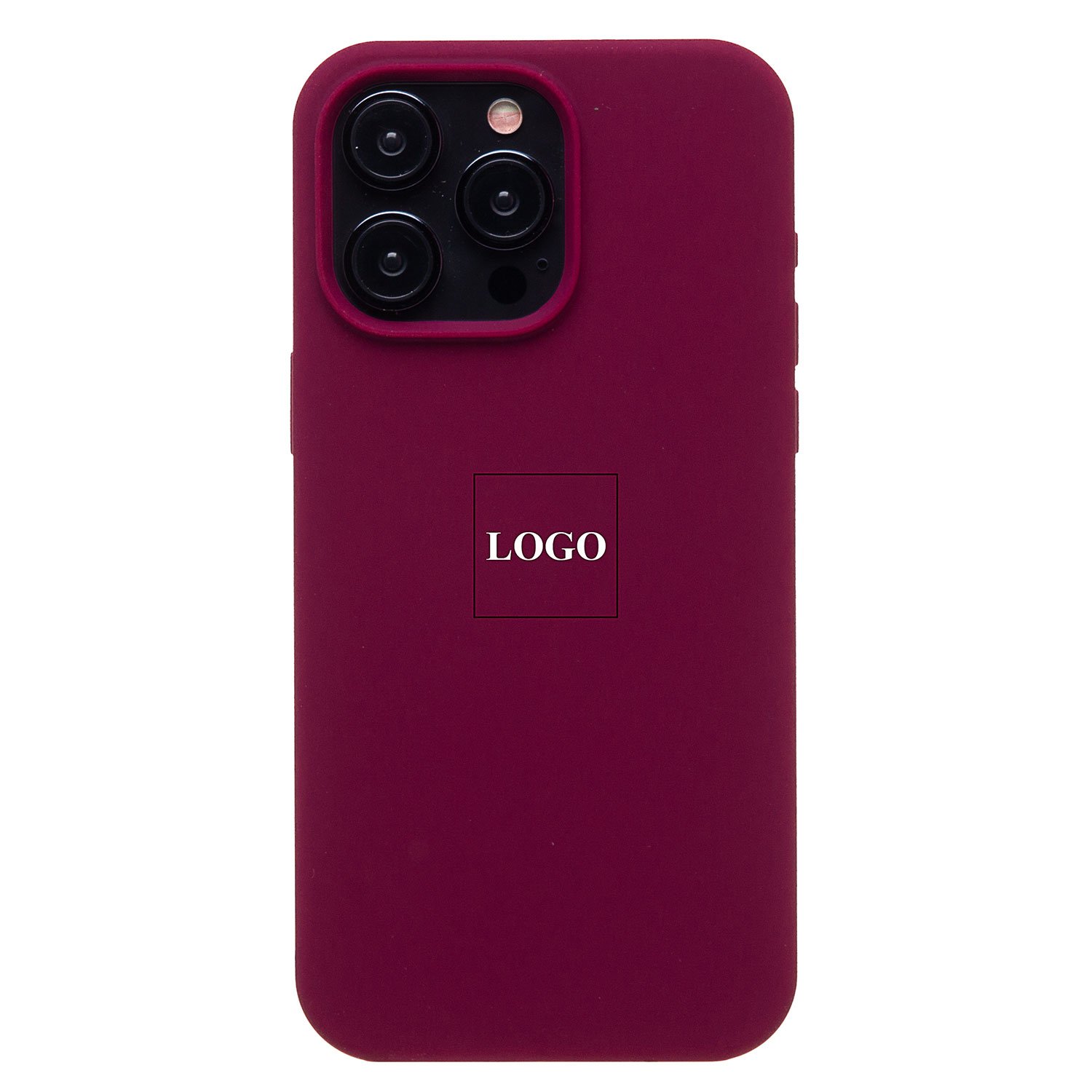 

Чехол для iPhone 15 Pro Max силиконовый Soft Touch <бордовый> (премиум)