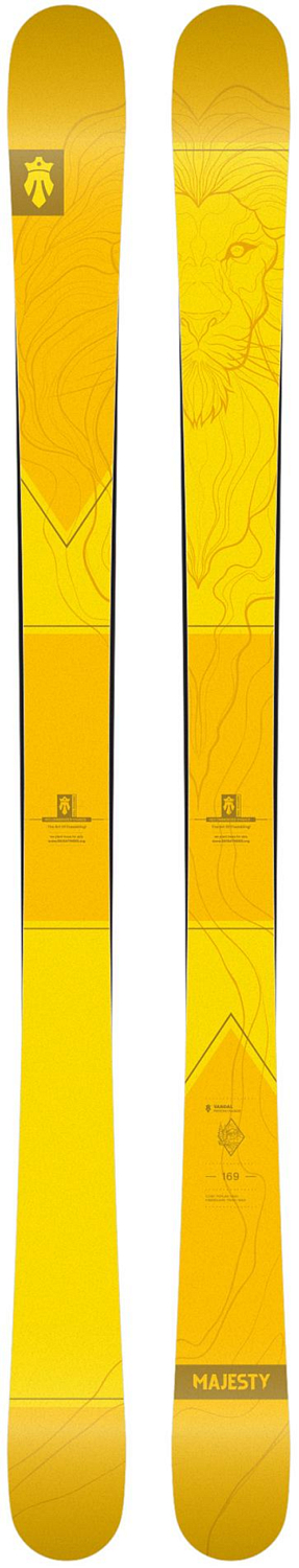 фото Горные лыжи majesty 2021-22 vandal 3.0 bright yellow (см:180)