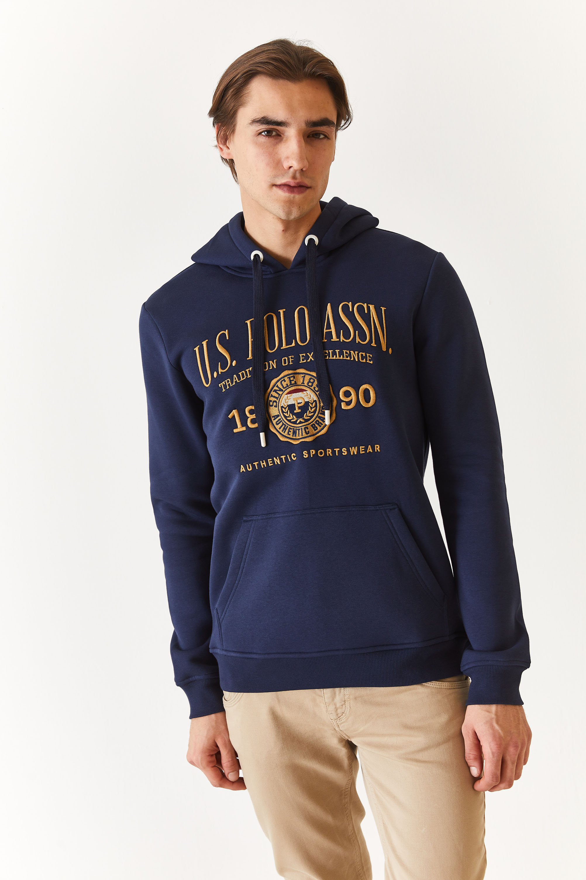 

Худи мужское U.S. POLO Assn. G081SZ0820AWKA синее L, Синий, G081SZ0820AWKA