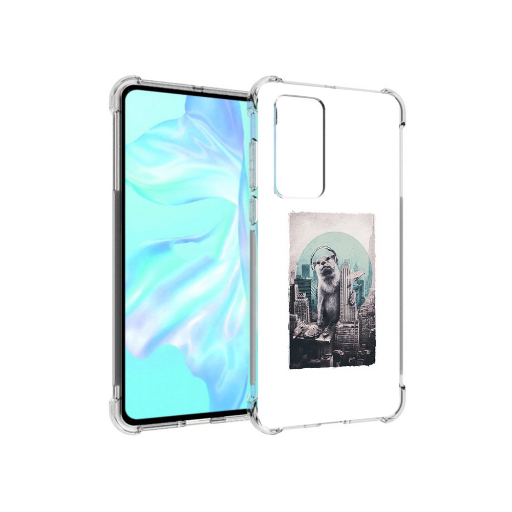 

Чехол MyPads Tocco для Huawei P40 выдра в городе, Прозрачный, Tocco