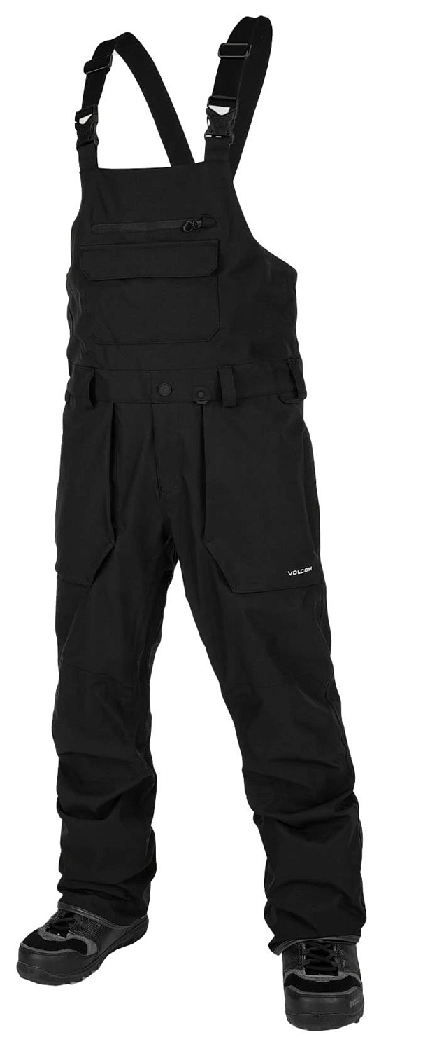 фото Полукомбинезон сноубордический volcom roan bib overall black (us:s)