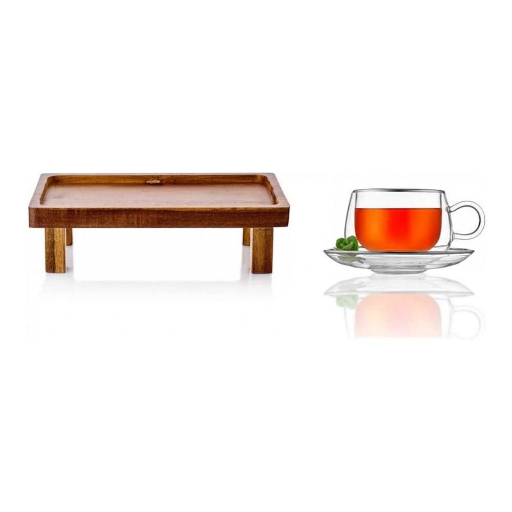 фото Набор walmer: столик сервировочный safari чайная пара viscount platinum 0.25 л