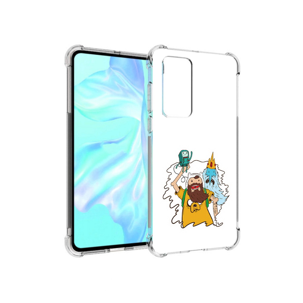 

Чехол MyPads Tocco для Huawei P40 время приключений старый Финн, Прозрачный, Tocco