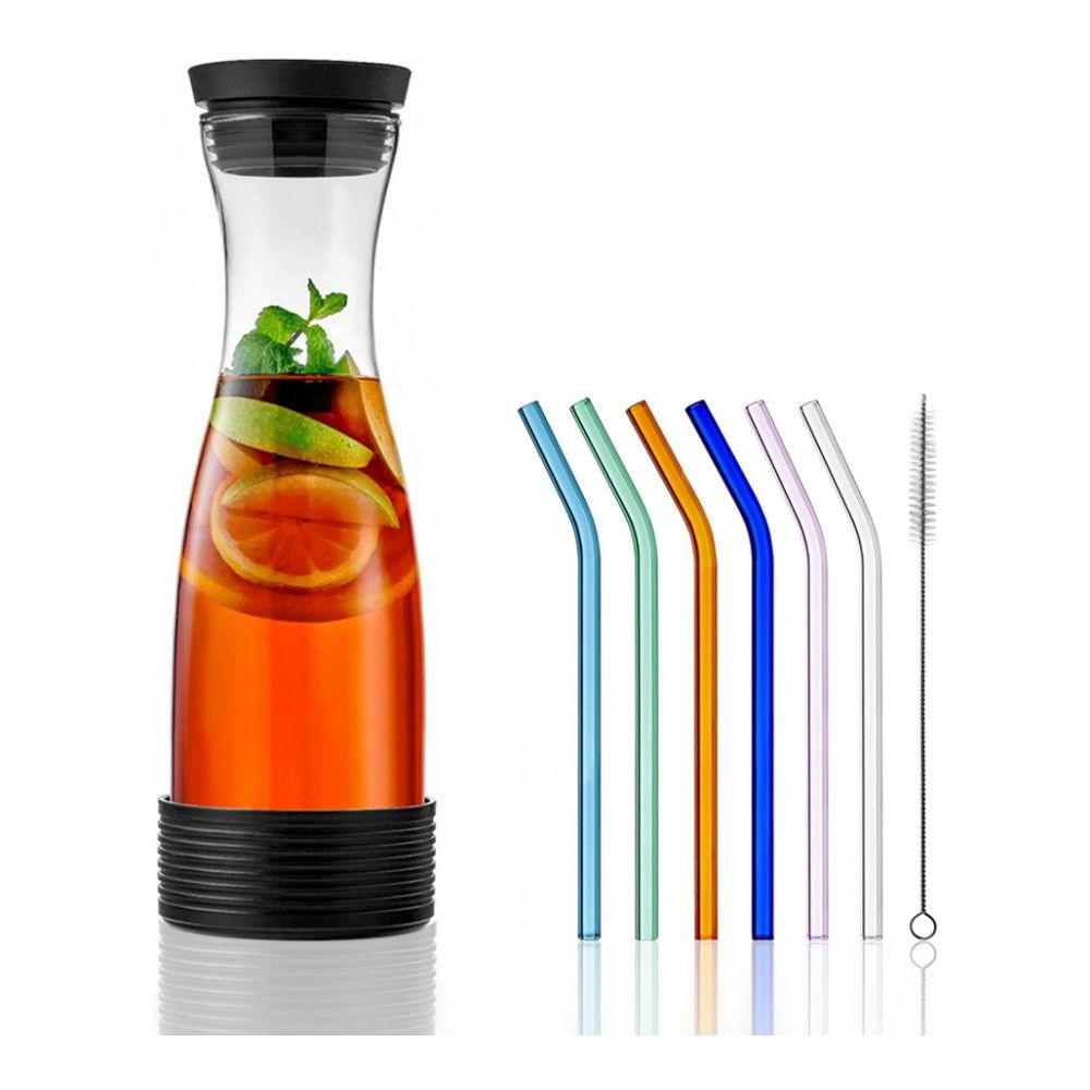 фото Набор walmer: кувшин-кулер fiesta 1 л набор из 6-ти трубочек для напитков cocktail color