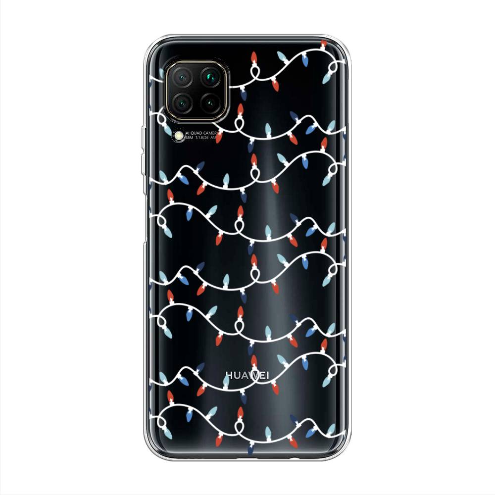 

Чехол на Huawei Nova 7i "Разноцветная гирлянда", Белый;красный;синий, 611850-5
