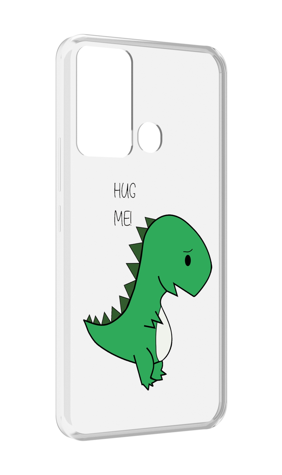

Чехол MyPads динозаврик для Infinix Hot 12i, Прозрачный, Tocco