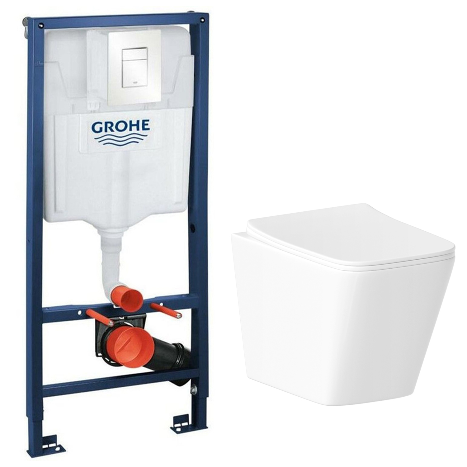 

Комплект инсталляции Grohe с унитазом Helmken 35490301 с кнопкой смыва, set.Grohe.35490301.3