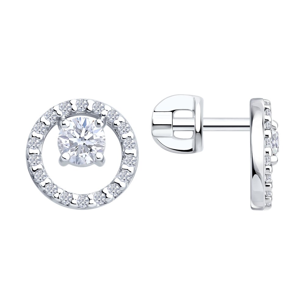 

Серьги из серебра SOKOLOV 94026997, фианит, 94026997