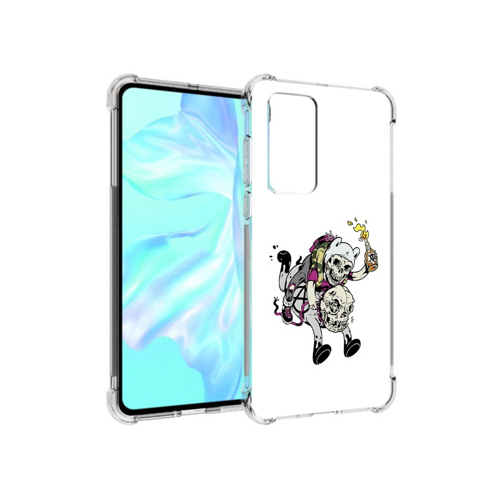 

Чехол MyPads Tocco для Huawei P40 время приключений скелеты, Прозрачный, Tocco