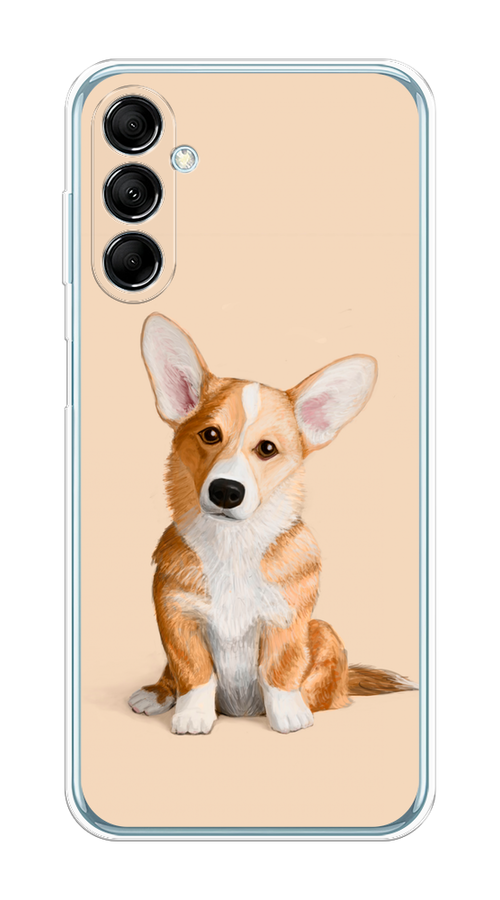 

Чехол на Samsung Galaxy M14 5G "Грустный Корги", Коричневый;бежевый, 2108150-1