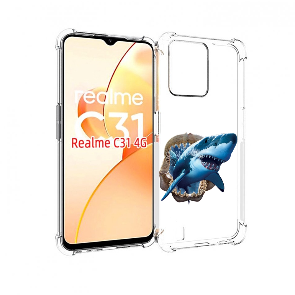 

Чехол MyPads челюсти для OPPO Realme C31, Прозрачный, Tocco