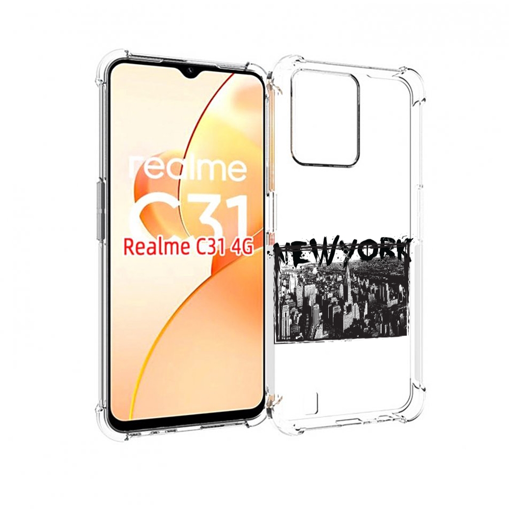 

Чехол MyPads че для OPPO Realme C31, Прозрачный, Tocco