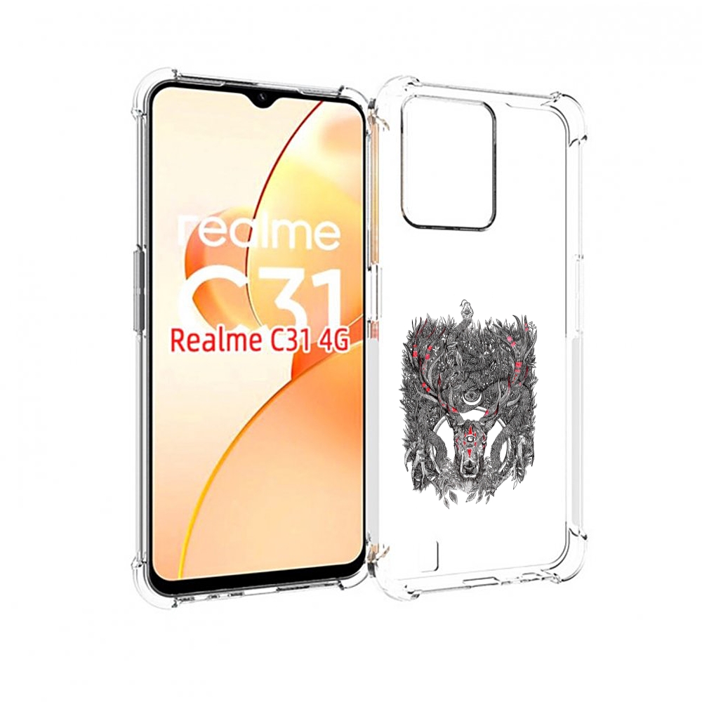 

Чехол MyPads Дизайнерские_676 для OPPO Realme C31, Прозрачный, Tocco