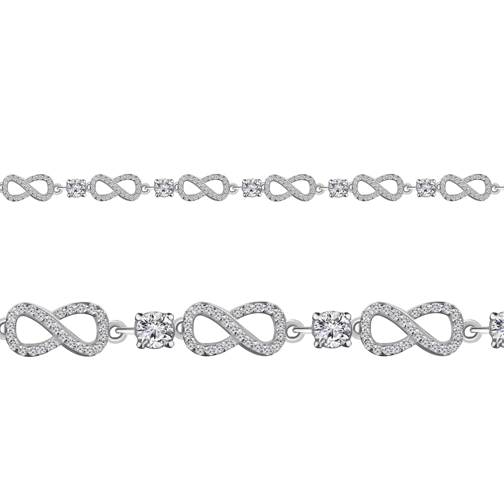 

Браслет из серебра с фианитом Aquamarine Aquamarine 71842А_925_р р. 18, 71842А_925_р