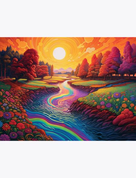 

Алмазная мозаика без подрамника Яркая природа, 70x50 см, 64713, РА-356